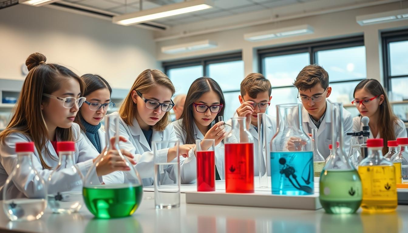 Student using learning strategies while studying